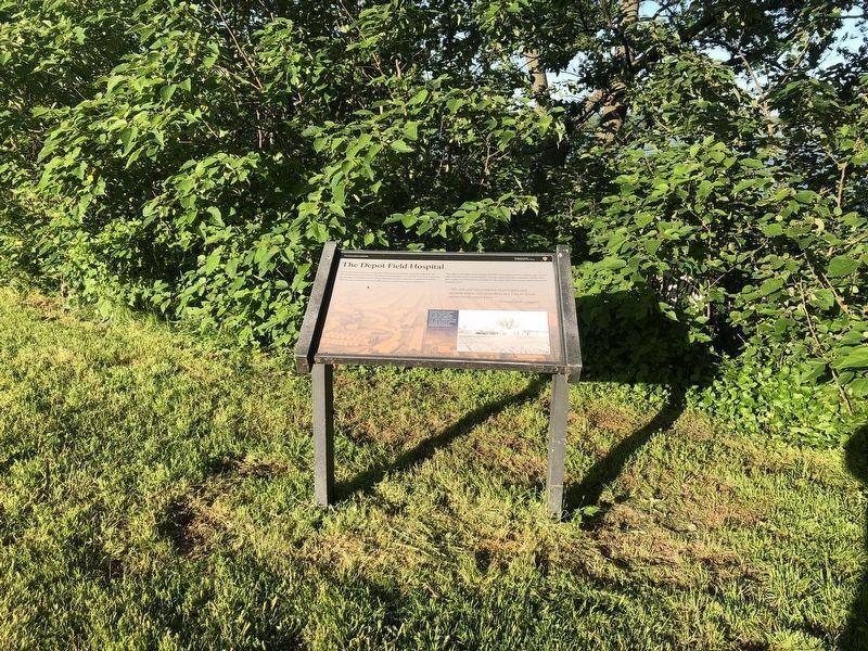 The Depot Field Hospital Marker. Click for full size. The Depot Field Hospital Marker image. Click for full size.