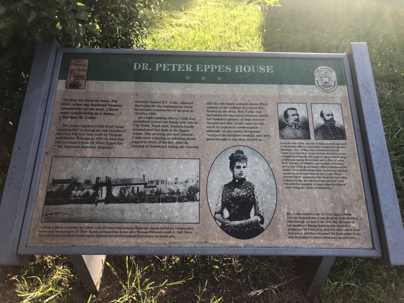 Dr. Peter Eppes House Marker image. Click for full size.