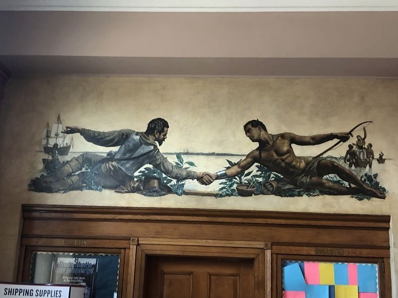The mural inside the post office image. Click for full size.