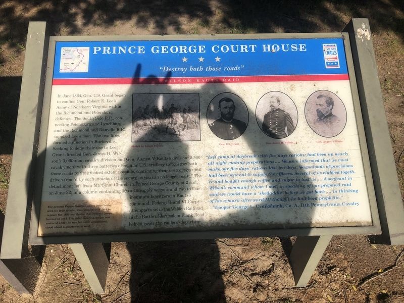 Prince George Court House Marker image. Click for full size.