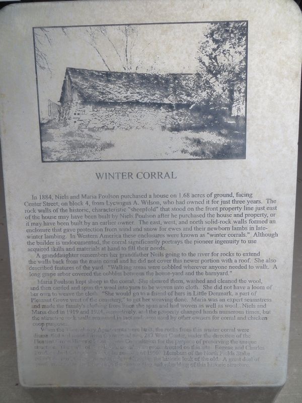 Winter Corral Marker image. Click for full size.