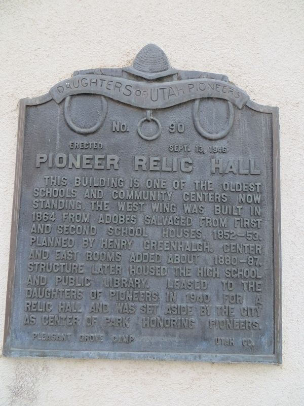 Pioneer Relic Hall Marker image. Click for full size.