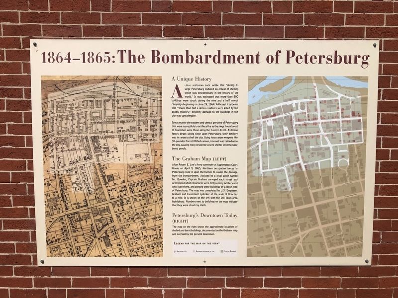 1864-1865: The Bombardment of Petersburg Marker image. Click for full size.