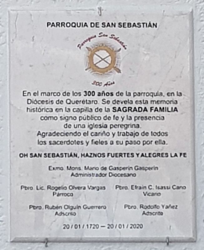 Chapel of the Sacred Family Marker image. Click for full size.