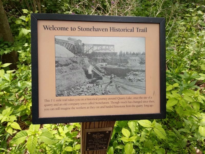 Welcome to Stonehaven Historical Trail Marker. Click for full size. Welcome to Stonehaven Historical Trail Marker image. Click for full size.