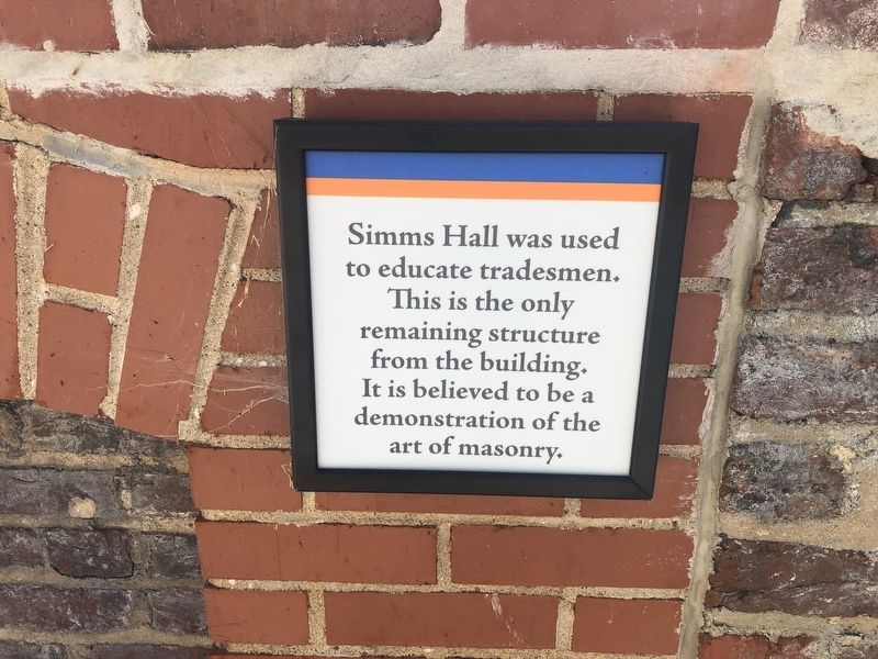 Simms Hall Marker image. Click for full size.