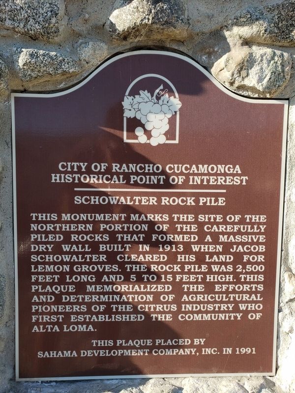 Schowalter Rock Pile Marker. Click for full size. Schowalter Rock Pile Marker image. Click for full size.