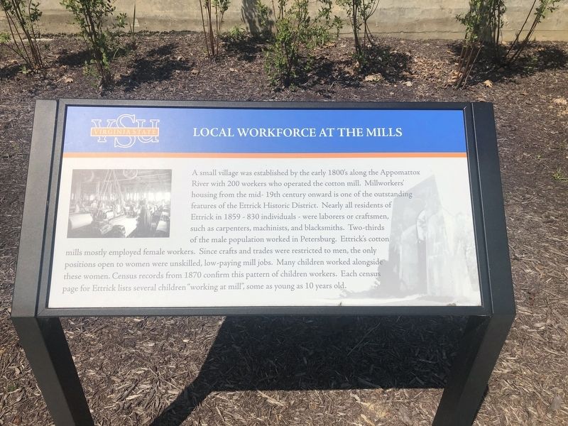 Local Workforce At The Mills Marker image. Click for full size.