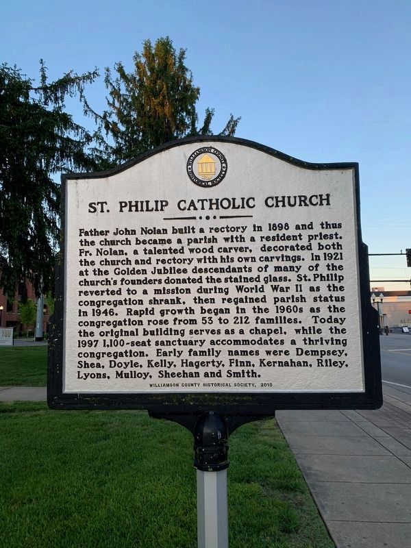 St. Philip Catholic Church Marker image. Click for full size.