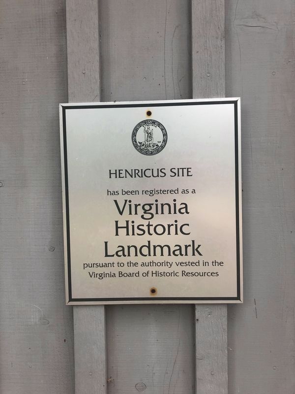 Virginia Historic Landmark Plaque on the visitor center building. Click for full size. Virginia Historic Landmark Plaque on the visitor center building image. Click for full size.