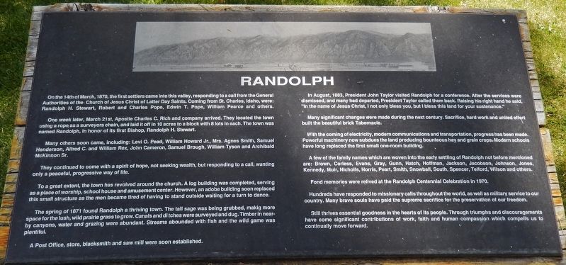 Randolph Marker image. Click for full size.
