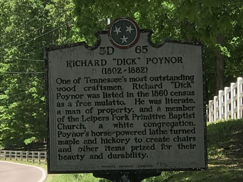 Richard "Dick" Poyner Marker. Click for full size. Richard "Dick" Poyner Marker image. Click for full size.