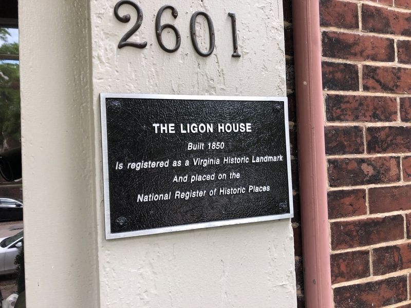 The Ligon House Marker image. Click for full size.