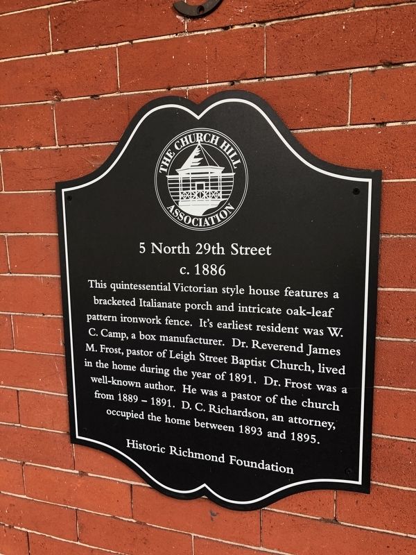 5 North 29th Street Marker. Click for full size. 5 North 29th Street Marker image. Click for full size.