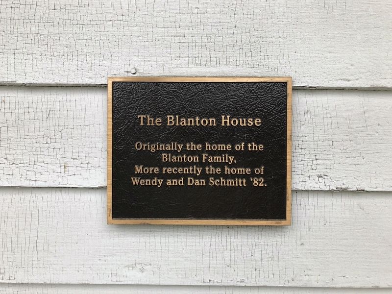 The Blanton House Marker image. Click for full size.