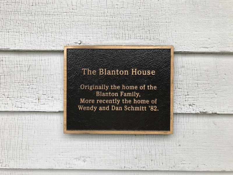 The Blanton House Marker. Click for full size. The Blanton House Marker image. Click for full size.