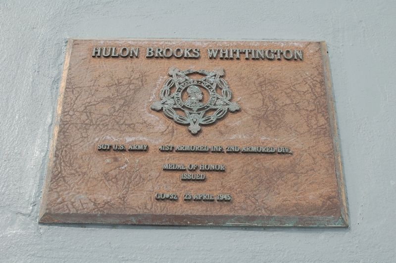Hulon Brooks Whittington Marker image. Click for full size.