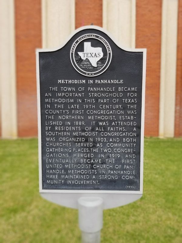Methodism in Panhandle Marker image. Click for full size.