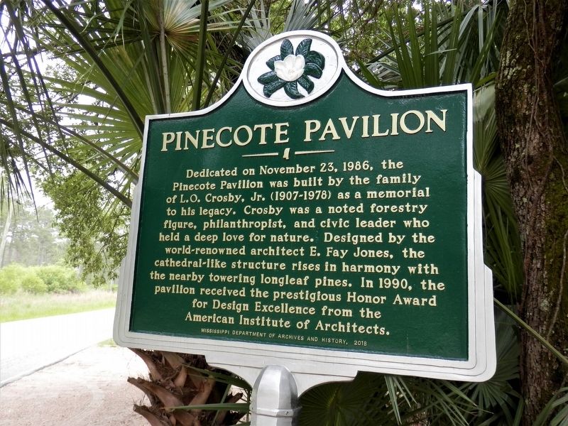 Pinecote Pavilion Marker image. Click for full size.