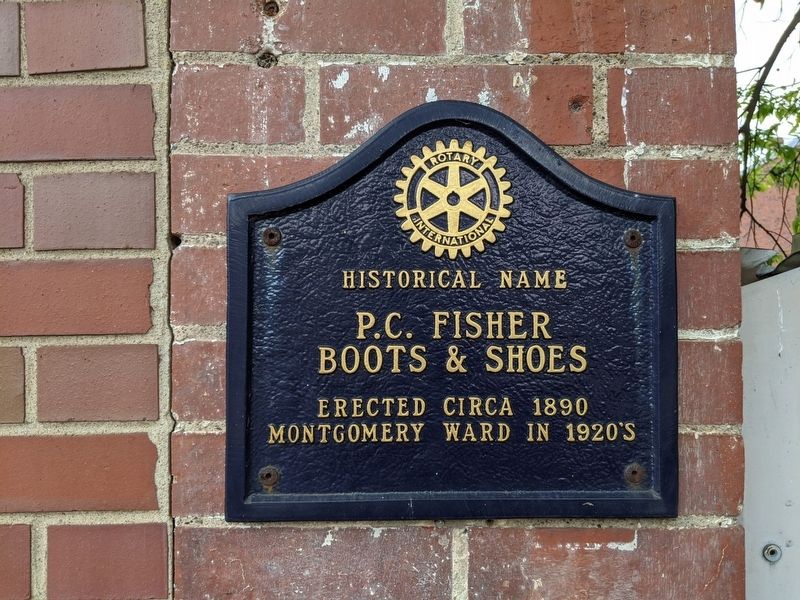 P.C. Fisher Boots & Shoes Marker image. Click for full size.