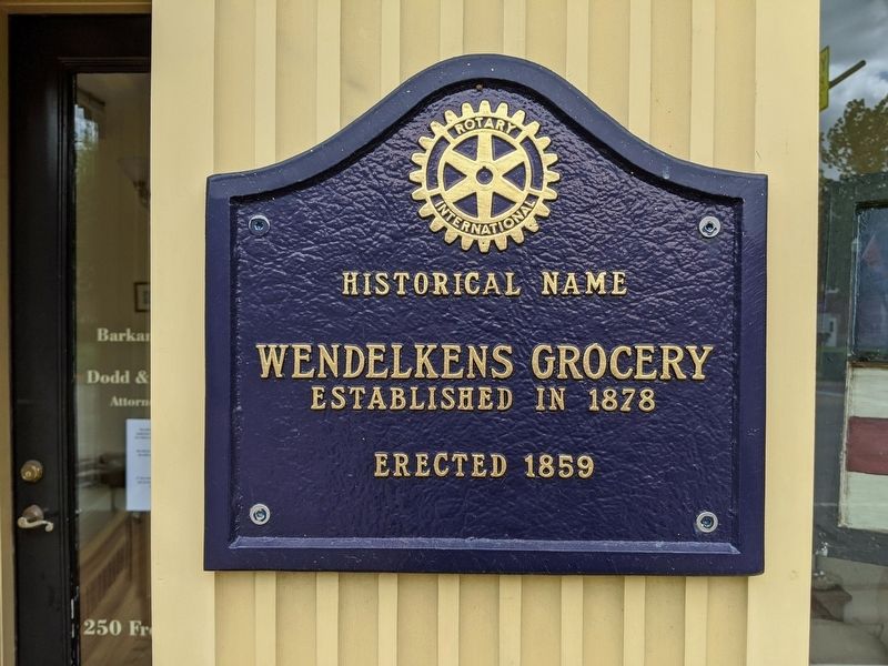 Wendelkens Grocery Marker. Click for full size. Wendelkens Grocery Marker image. Click for full size.