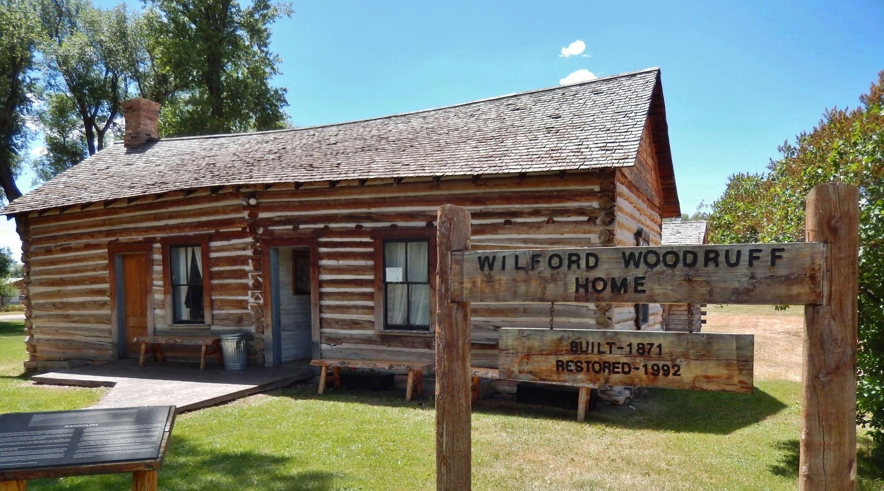 Wilford Woodruff Home (<i>northeast corner</i>) image. Click for full size.