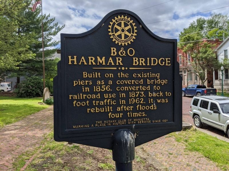 B&O Harmar Bridge Marker image. Click for full size.