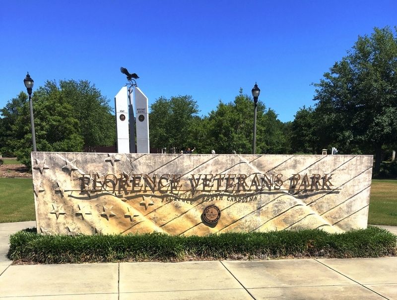 Florence Veterans Park Entrance image. Click for full size.