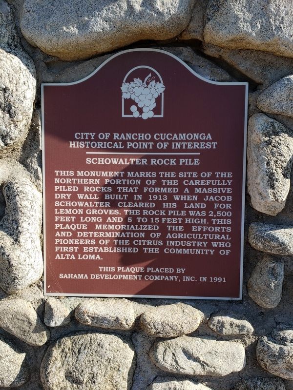 Schowalter Rock Pile Marker. Click for full size. Schowalter Rock Pile Marker image. Click for full size.