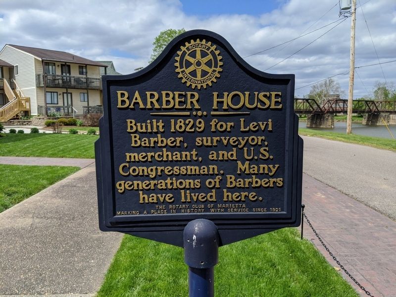 Barber House Marker. Click for full size. Barber House Marker image. Click for full size.
