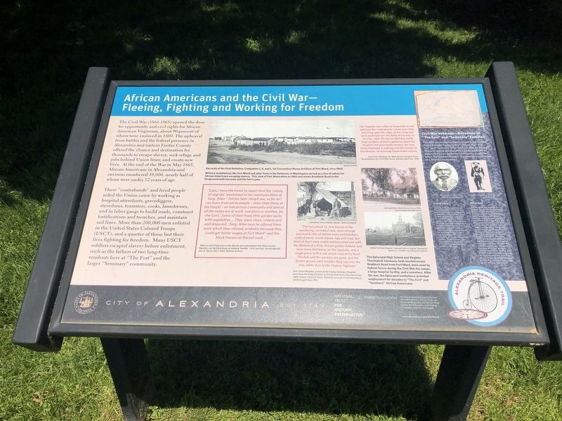African Americans and the Civil War Marker. Click for full size. African Americans and the Civil War Marker image. Click for full size.