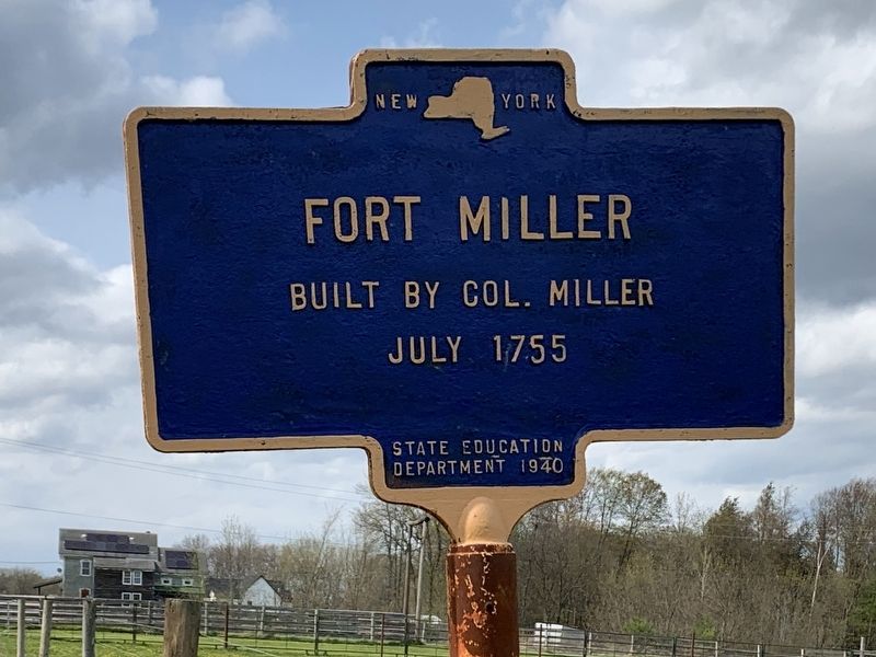 Fort Miller Marker image. Click for full size.