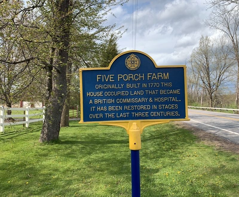 Five Porch Farm Marker. Click for full size. Five Porch Farm Marker image. Click for full size.