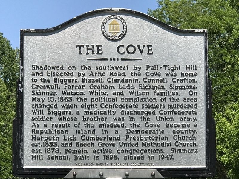 The Cove Marker image. Click for full size.