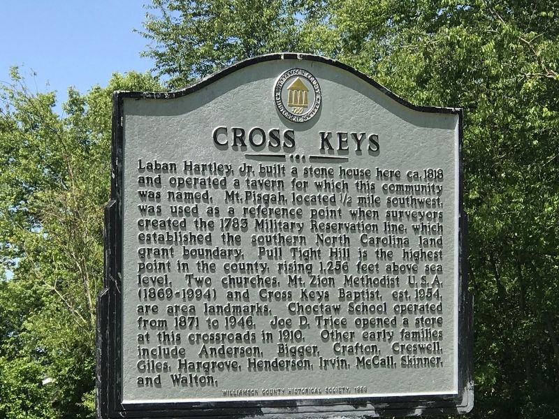 Cross Keys Marker image. Click for full size.