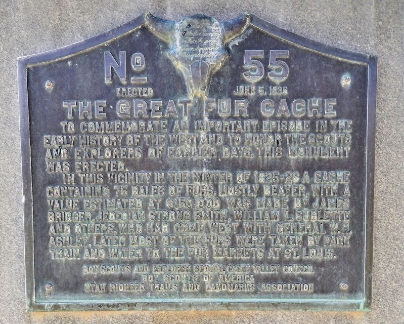 The Great Fur Cache Marker image. Click for full size.