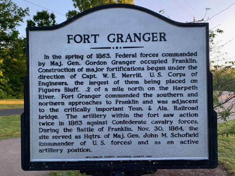 Fort Granger Marker. Click for full size. Fort Granger Marker image. Click for full size.