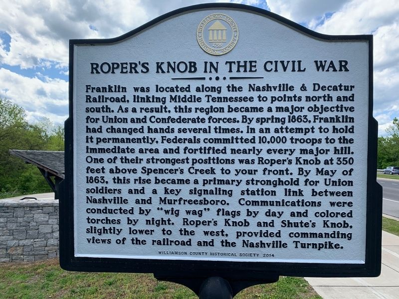 Roper's Knob in the Civil War. Click for full size. Roper's Knob in the Civil War image. Click for full size.