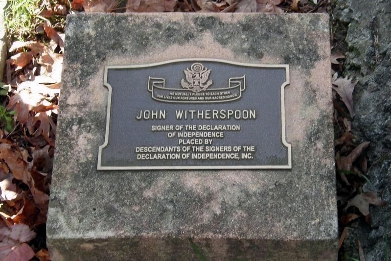 Third John Witherspoon Marker image. Click for full size.