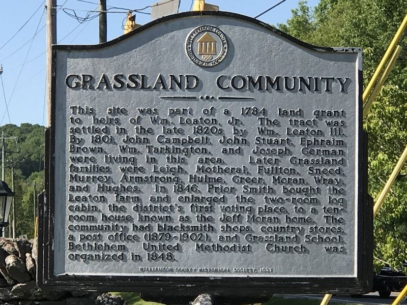 Grassland Community Marker. Click for full size. Grassland Community Marker image. Click for full size.