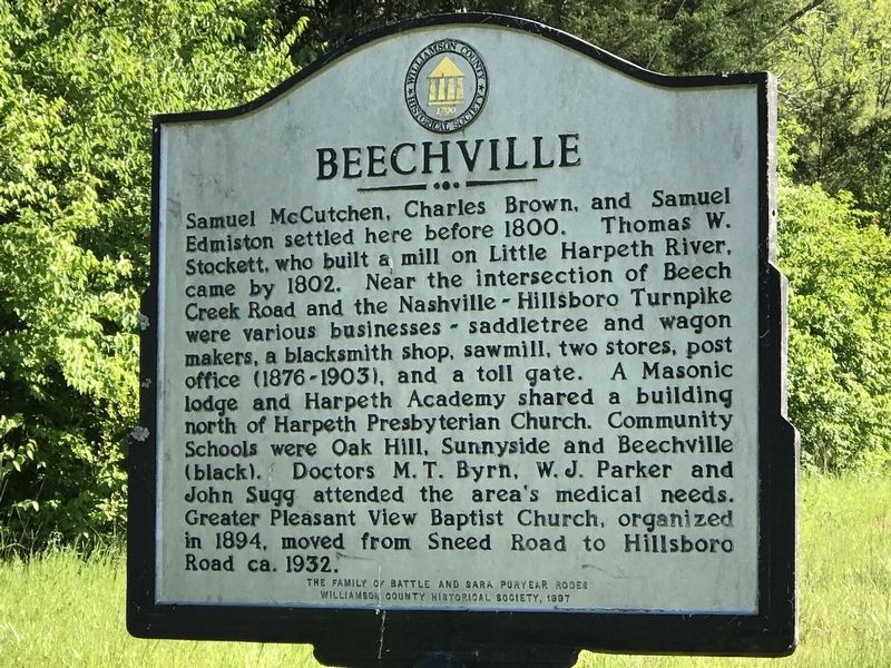 Beechville Marker image. Click for full size.