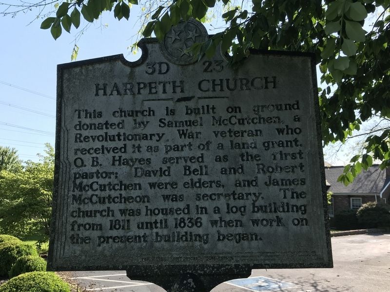 Harpeth Church Marker image. Click for full size.