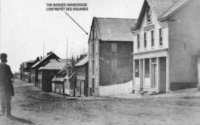 Marker detail: The Bonded Warehouse /<br>L’entrepôt des douanes. Click for full size. Marker detail: The Bonded Warehouse /<br>L’entrepôt des douanes image. Click for full size.