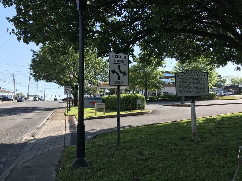 Davidson County / Williamson County Marker image. Click for full size.
