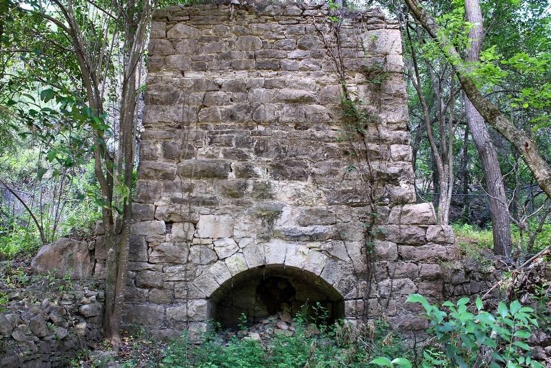 The Belger-Cahill Lime Kiln is listed on the National Register of Historic Places. image. Click for full size.