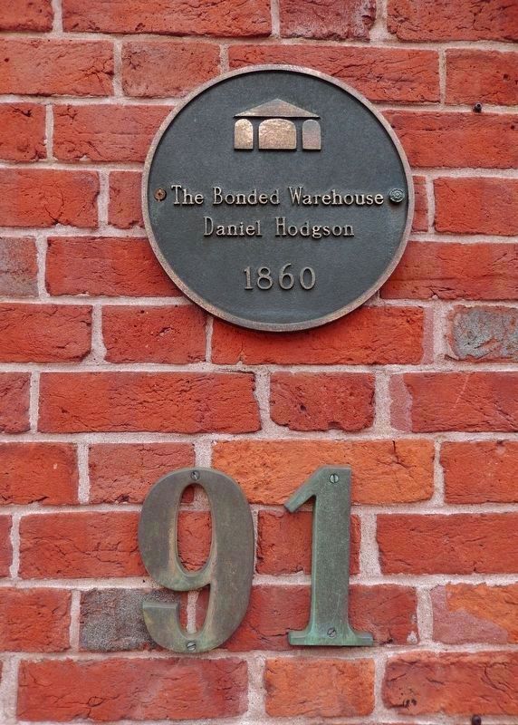 Heritage Marker<br>(<i>just left of warehouse entrance</i>). Click for full size. Heritage Marker<br>(<i>just left of warehouse entrance</i>) image. Click for full size.