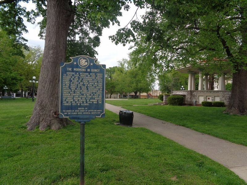 The Mormons in Quincy Marker image. Click for full size.
