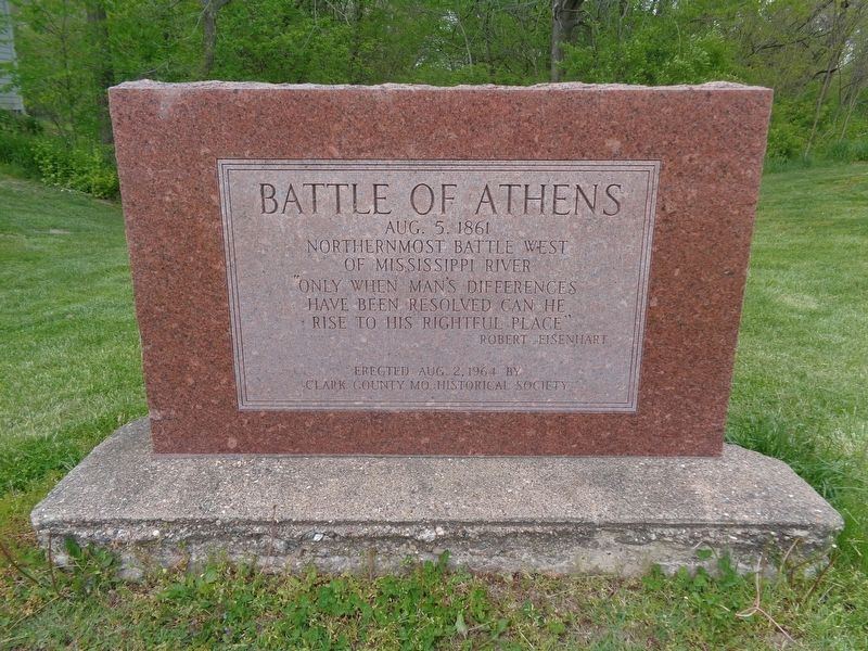 Battle of Athens Marker image. Click for full size.