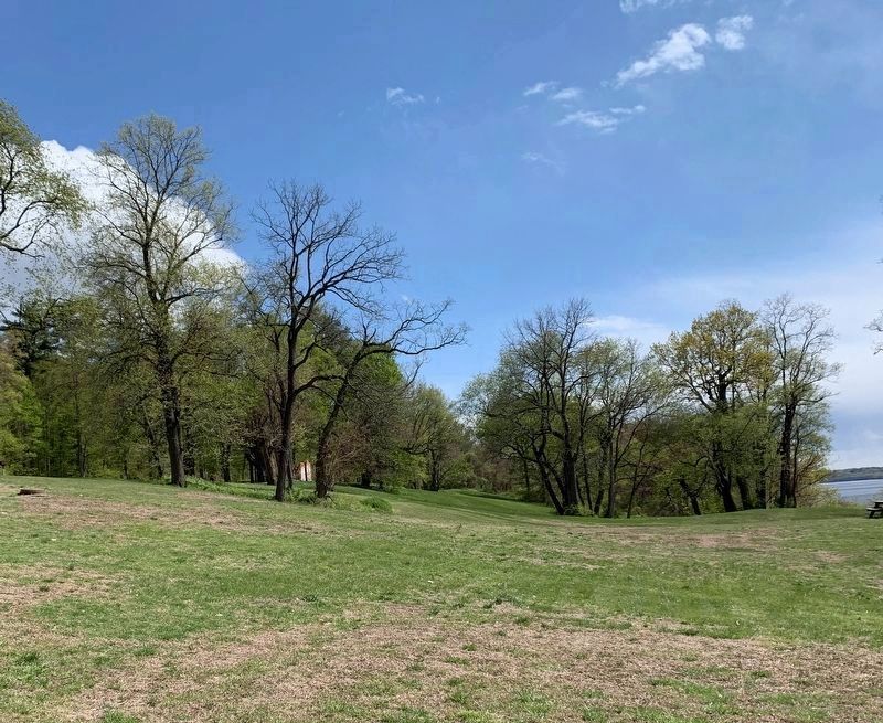 The Ruins of the Original Livingston Estate Can Be Seen In The Trees image. Click for full size.