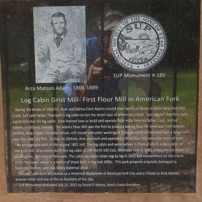 Log Cabin Grist Mill Marker image. Click for full size.